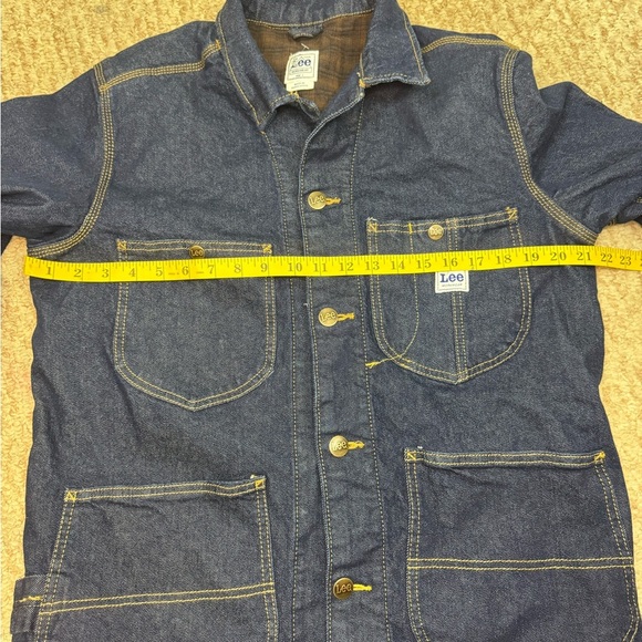 LEE 101 '70S WORKWEAR LOCO JACKET BLUE DENIM SIZE SMALL - Picture 13 of 13